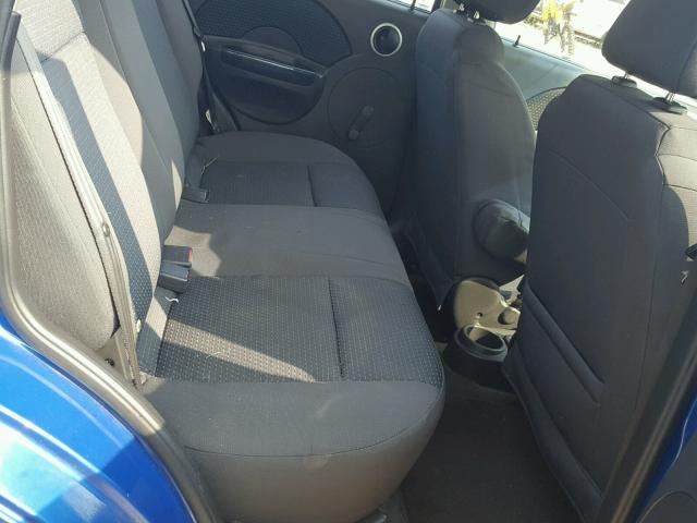 KL1TD66677B695437 - 2007 CHEVROLET AVEO BASE Көк фото 6