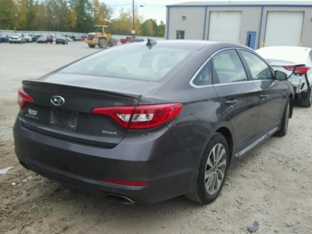 5NPE34AF3HH463952 - 2017 HYUNDAI SONATA GRAY photo 4