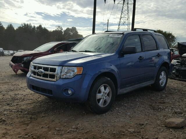 1FMCU03739KB00228 - 2009 FORD ESCAPE XLT BLUE photo 2