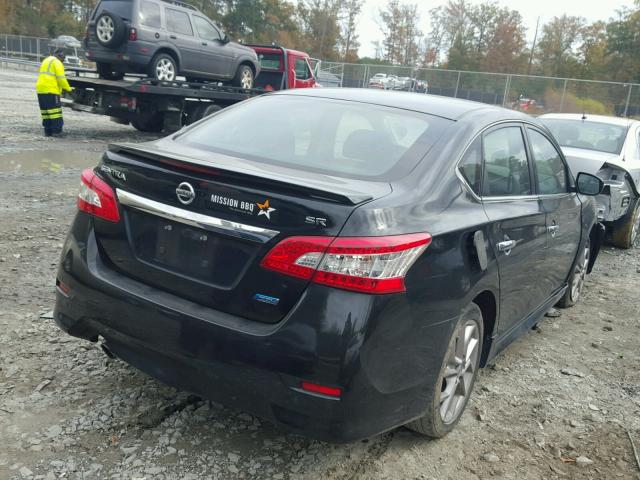 3N1AB7AP2DL669255 - 2013 NISSAN SENTRA S GRAY photo 4