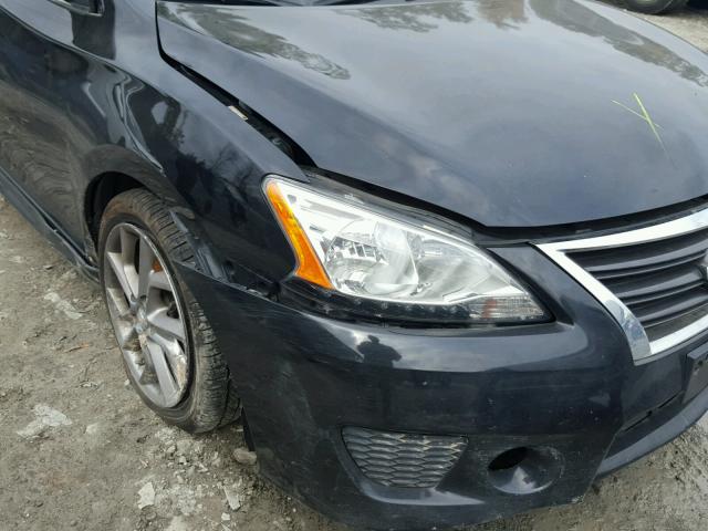 3N1AB7AP2DL669255 - 2013 NISSAN SENTRA S GRAY photo 9