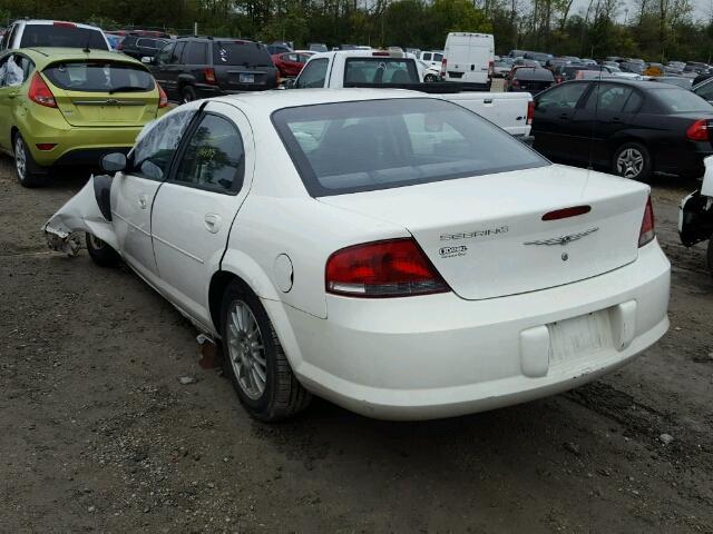 1C3EL46X04N270576 - 2004 CHRYSLER SEBRING LX WHITE photo 3