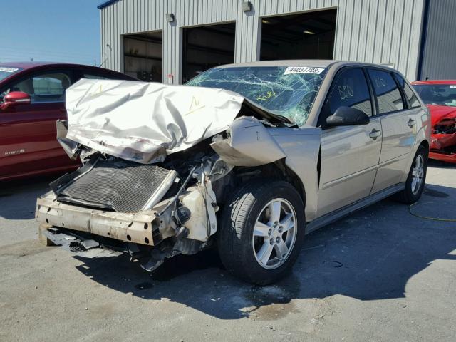1G1ZT628X5F188334 - 2005 CHEVROLET MALIBU MAX ოქროსფერი ფოტო 2