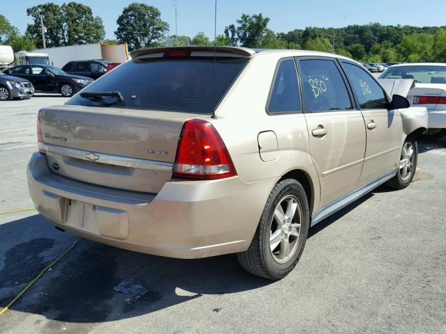 1G1ZT628X5F188334 - 2005 CHEVROLET MALIBU MAX ოქროსფერი ფოტო 4