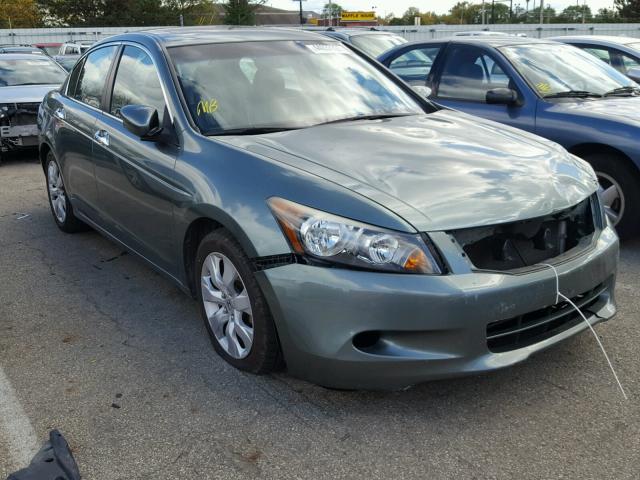 1HGCP36838A049725 - 2008 HONDA ACCORD GREEN photo 1