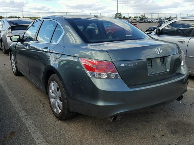 1HGCP36838A049725 - 2008 HONDA ACCORD GREEN photo 3