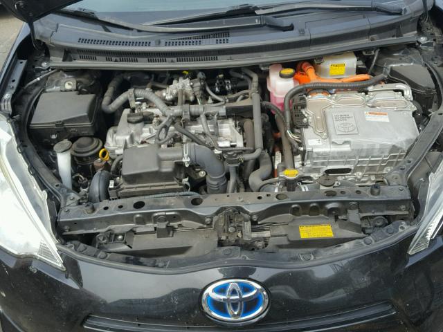 JTDKDTB36C1009211 - 2012 TOYOTA PRIUS C BLACK photo 7