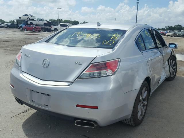 19UUA8F28CA026772 - 2012 ACURA TL SILVER photo 4