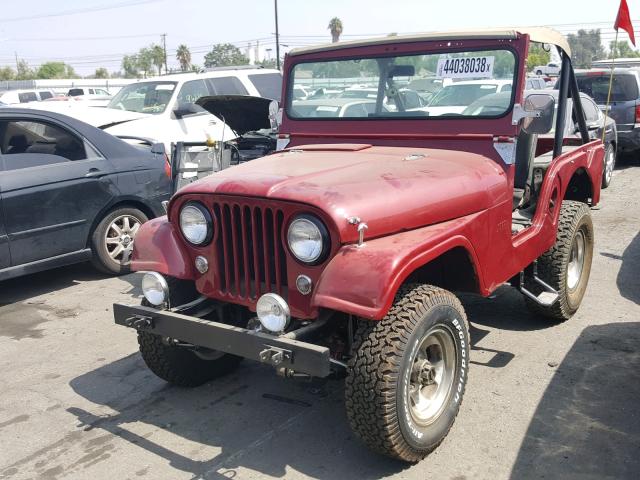 57548151128 - 1955 WILLY JEEP RED photo 2
