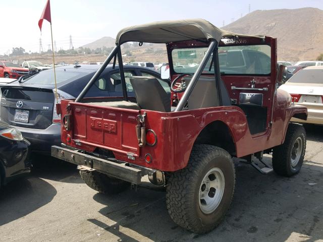 57548151128 - 1955 WILLY JEEP RED photo 4