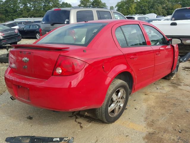 1G1AL55F377322065 - 2007 CHEVROLET COBALT LT RED photo 4