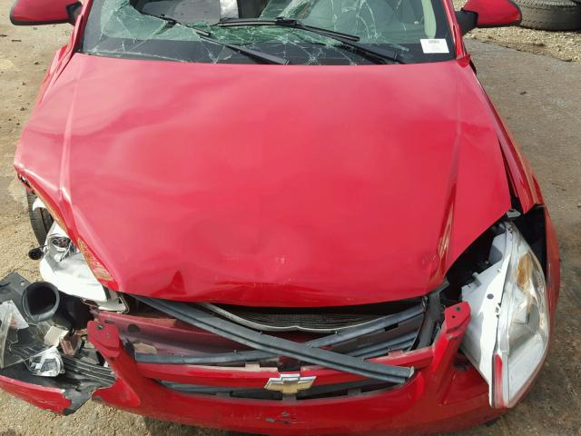 1G1AL55F377322065 - 2007 CHEVROLET COBALT LT RED photo 7