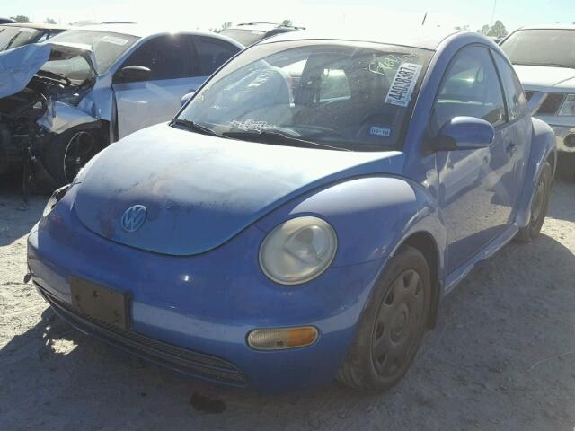 3VWBB21C11M438349 - 2001 VOLKSWAGEN NEW BEETLE BLUE photo 2