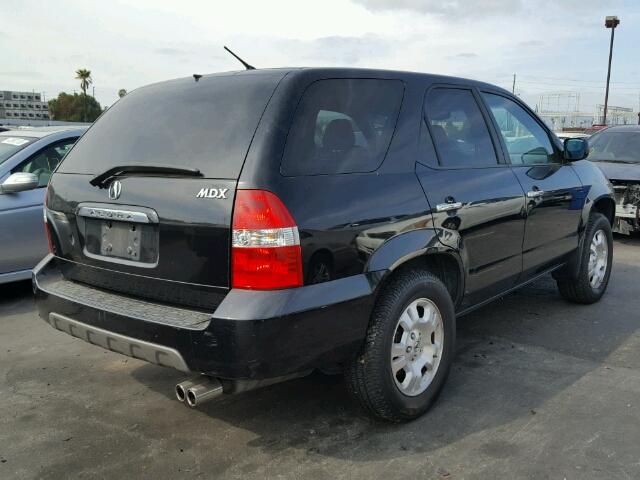 2HNYD18432H527849 - 2002 ACURA MDX BLACK photo 4