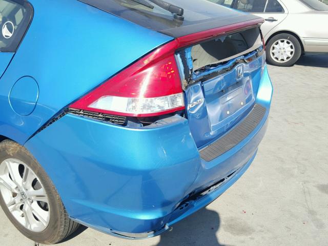 JHMZE2H74AS041046 - 2010 HONDA INSIGHT EX BLUE photo 9