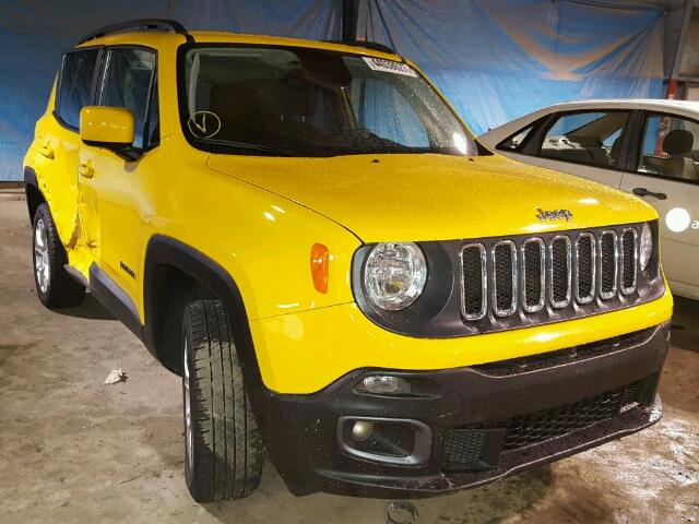 ZACCJBBT8GPC55349 - 2016 JEEP RENEGADE L YELLOW photo 1