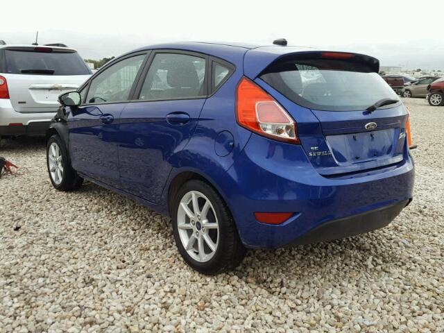 3FADP4EJ1EM220456 - 2014 FORD FIESTA SE BLUE photo 3