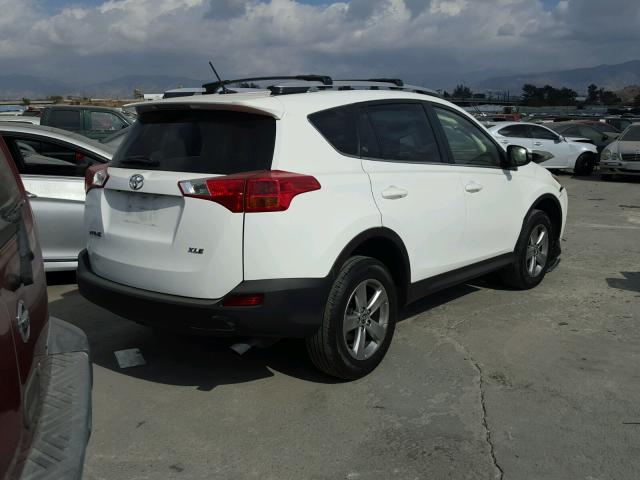 JTMWFREV4FJ059914 - 2015 TOYOTA RAV4 XLE WHITE photo 4