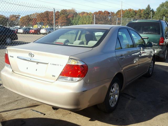 4T1BF30K85U098281 - 2005 TOYOTA CAMRY TAN photo 4