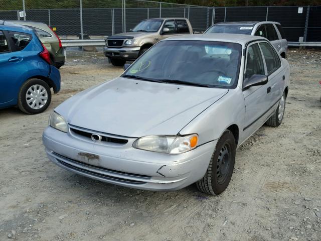 2T1BR12E2YC310116 - 2000 TOYOTA COROLLA VE SILVER photo 2