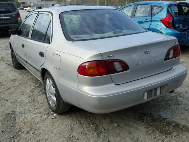 2T1BR12E2YC310116 - 2000 TOYOTA COROLLA VE SILVER photo 3