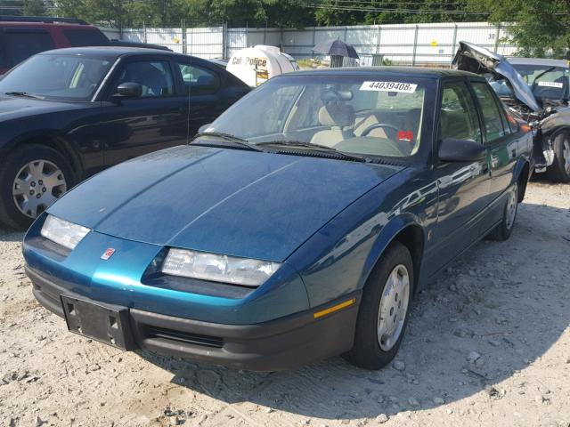 1G8ZH5592PZ143262 - 1993 SATURN SL1 GREEN photo 2