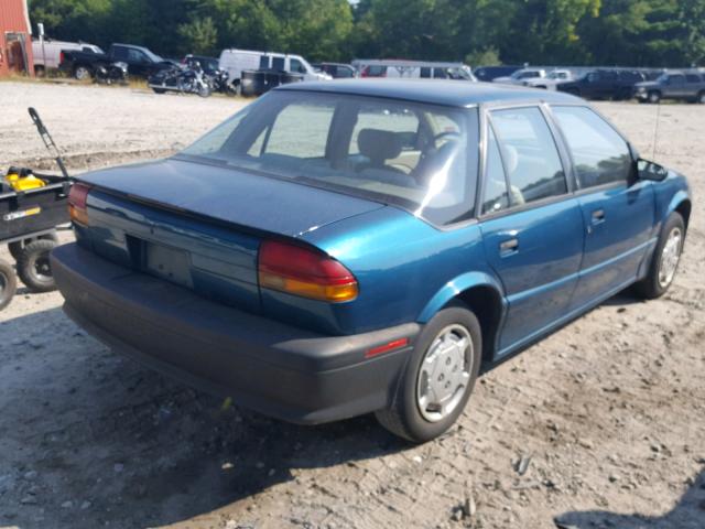 1G8ZH5592PZ143262 - 1993 SATURN SL1 GREEN photo 4