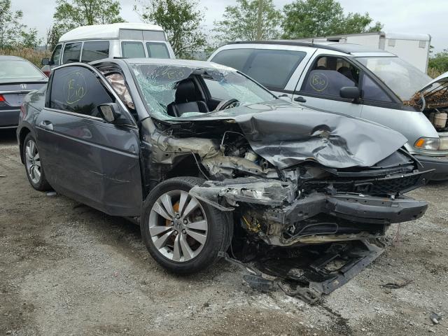 1HGCS12829A016029 - 2009 HONDA ACCORD EXL GRAY photo 1