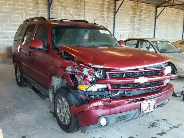 1GNEK13T15R112540 - 2005 CHEVROLET TAHOE K150 MAROON photo 1