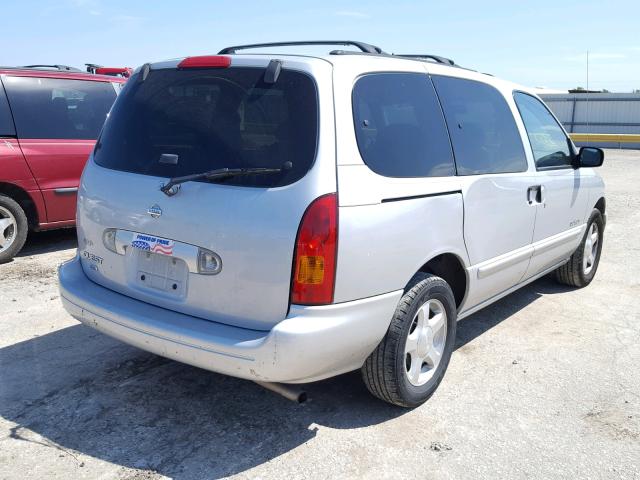 4N2XN11T4XD805692 - 1999 NISSAN QUEST SE SILVER photo 4