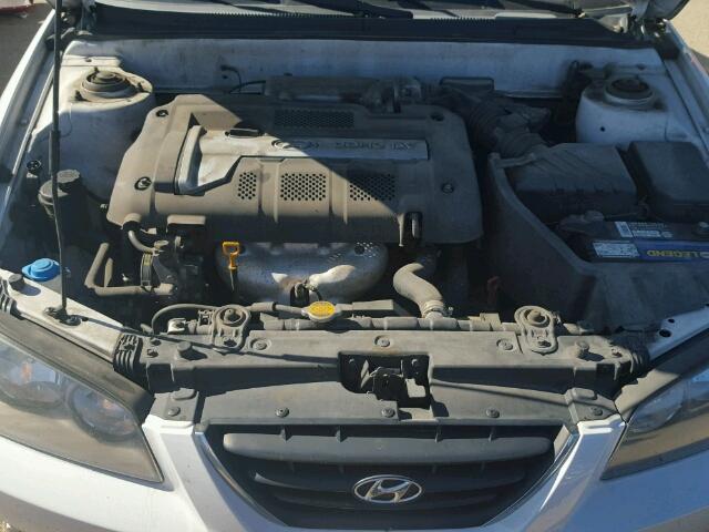 KMHDN46D25U106997 - 2005 HYUNDAI ELANTRA GL WHITE photo 7