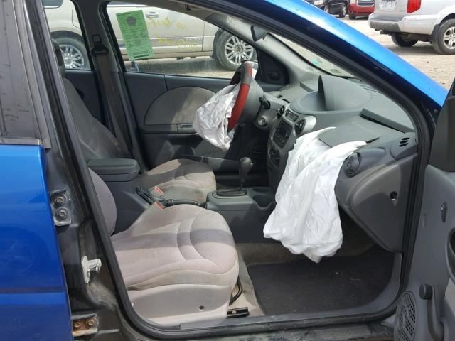 1G8AJ52F54Z172066 - 2004 SATURN ION LEVEL BLUE photo 5