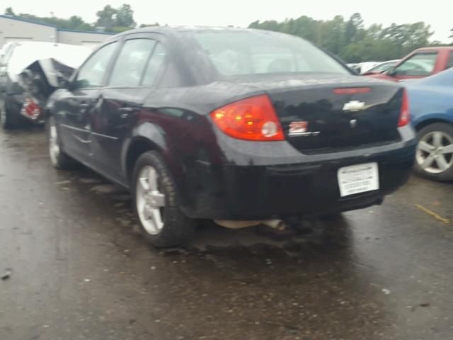 1G1AT58H797115419 - 2009 CHEVROLET COBALT LT BLACK photo 3