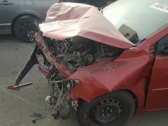 5YFBU4EE6DP091585 - 2013 TOYOTA COROLLA BA RED photo 9