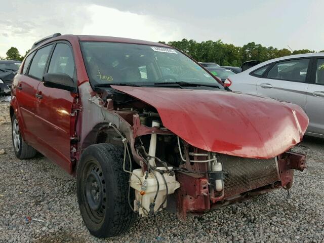 5Y2SL65858Z405246 - 2008 PONTIAC VIBE RED photo 1