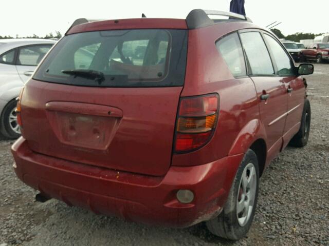 5Y2SL65858Z405246 - 2008 PONTIAC VIBE RED photo 4