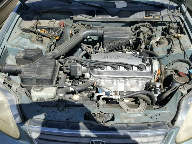 2HGEJ6611YH558664 - 2000 HONDA CIVIC BASE TEAL photo 7
