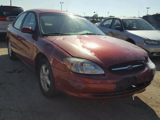 1FAFP5520YA185403 - 2000 FORD TAURUS SES RED photo 1