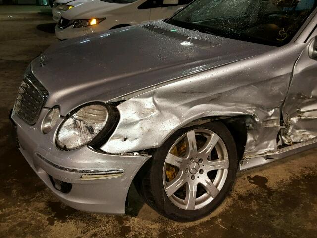 WDBUF87X07X216481 - 2007 MERCEDES-BENZ E SILVER photo 9