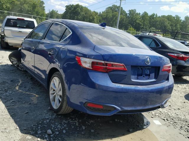 19UDE2F36JA002610 - 2018 ACURA ILX BASE BLUE photo 3