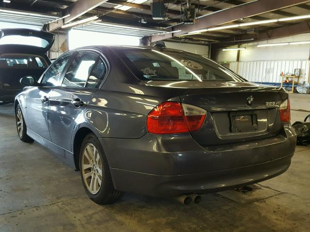 WBAVC93527KX55705 - 2007 BMW 328 XI GRAY photo 3