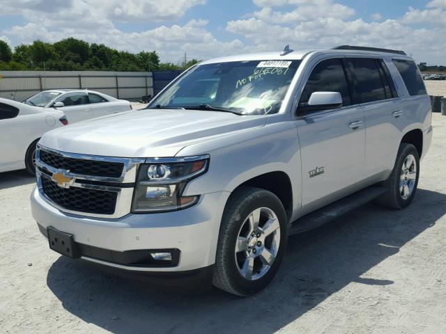 1GNSCBKC0FR615081 - 2015 CHEVROLET TAHOE C150 SILVER photo 2