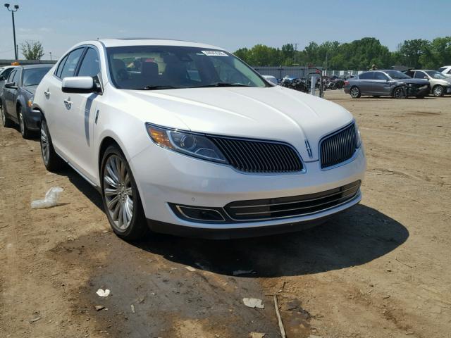 1LNHL9DK4EG609385 - 2014 LINCOLN MKS WHITE photo 1