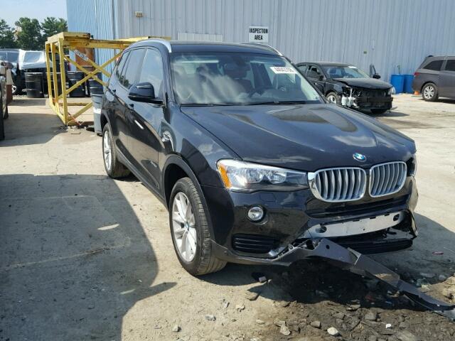5UXWX9C30H0W74465 - 2017 BMW X3 XDRIVE2 BLACK photo 1
