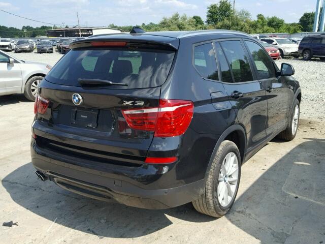 5UXWX9C30H0W74465 - 2017 BMW X3 XDRIVE2 BLACK photo 4