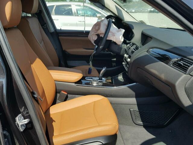 5UXWX9C30H0W74465 - 2017 BMW X3 XDRIVE2 BLACK photo 5
