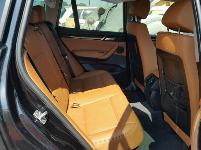 5UXWX9C30H0W74465 - 2017 BMW X3 XDRIVE2 BLACK photo 6