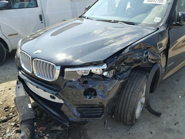 5UXWX9C30H0W74465 - 2017 BMW X3 XDRIVE2 BLACK photo 9