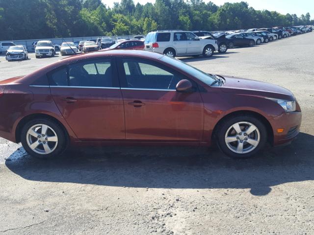 1G1PC5SB9D7211222 - 2013 CHEVROLET CRUZE LT ORANGE photo 9