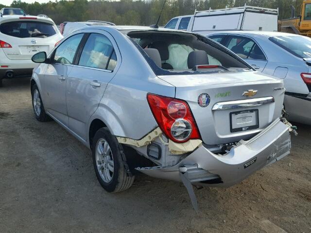 1G1JC5SH2D4139596 - 2013 CHEVROLET SONIC SILVER photo 3